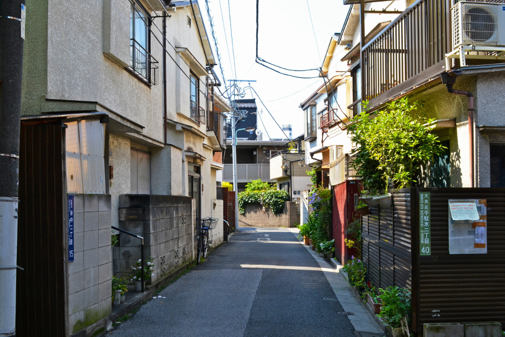 都内の住宅密集地