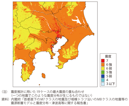 首都直下型地震の発生地域